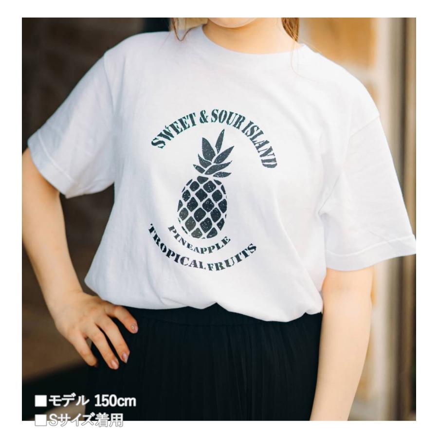 OKINAWA〜オリジナルTシャツ【PINEAPPLE】パイン パイナップル WHITE