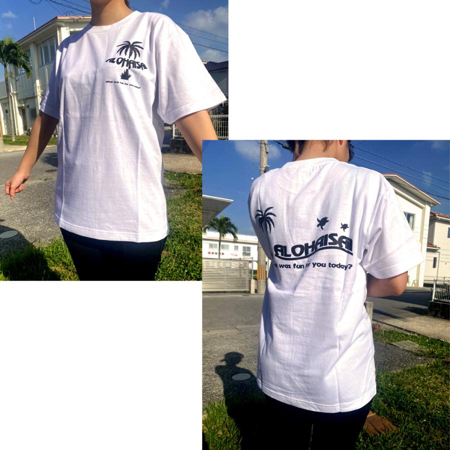 OKINAWA〜オリジナルTシャツ【ALOHAISAI】アロハイサイ WHITE ホワイト