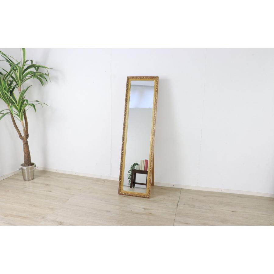 アンティーク風ミラー 姿見 ゴールド : forest shop - 通販 - Yahoo