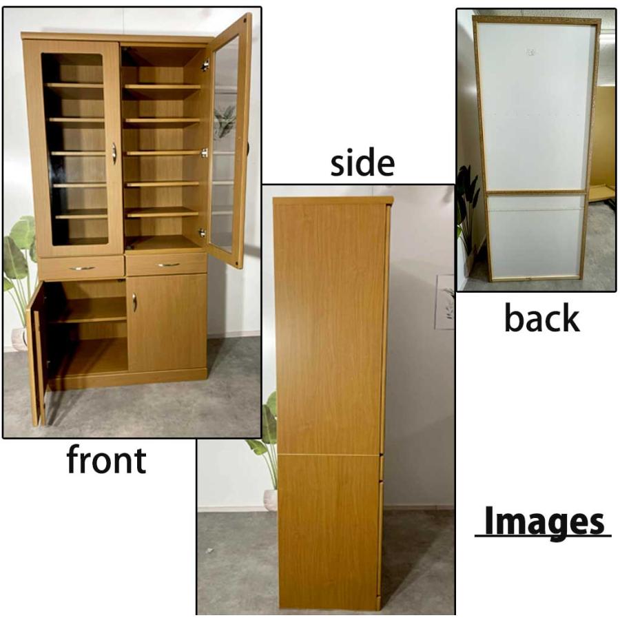 80DB国産日本製完成品Natural simpleキッチン収納大川家具　食器棚 80DB国産日本製完成品Natural simpleキッチン収納大川家具 食器棚 80DB国産