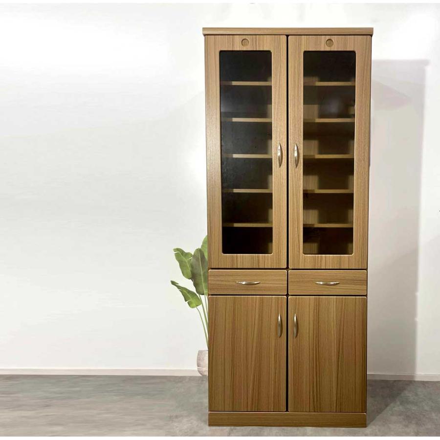 80DB国産日本製完成品Natural simpleキッチン収納大川家具　食器棚 80DB国産日本製完成品Natural simpleキッチン収納大川家具 食器棚 80DB国産