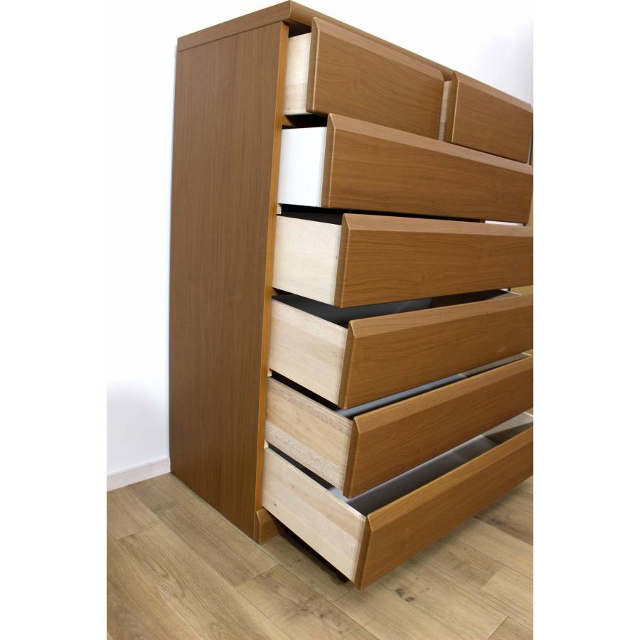 ブラウン木製チェスト 6引き出し 傷あり 【公式通販】