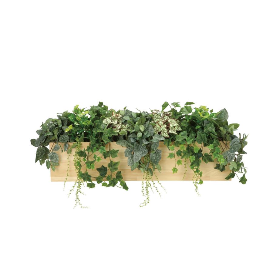 光触媒人工植物ウッドボックスL