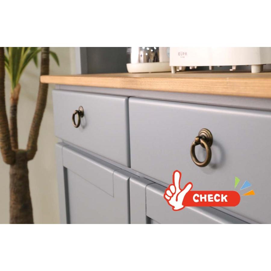 食器棚　カントリー　家具　北欧 フレンチカントリー家具 食器棚 カップボード 幅78 : forest shop