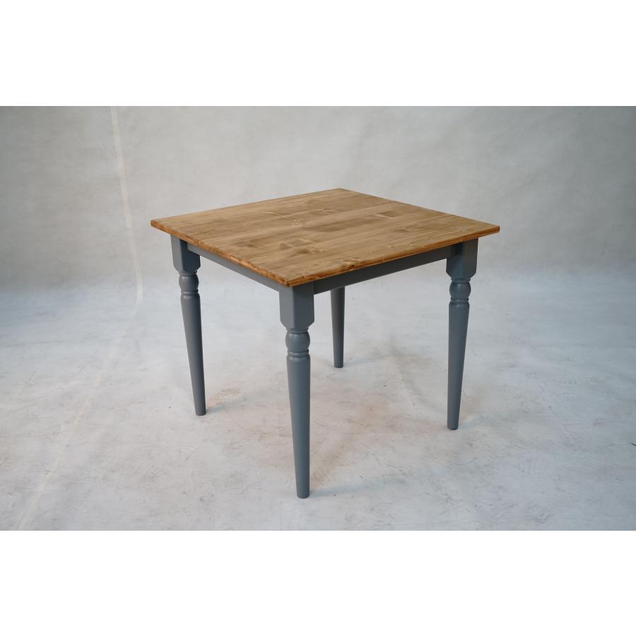 ダイニングテーブル 80×80cm 木製 カントリー調 ダイニングテーブル カントリー家具 カントリーテーブル : forest shop