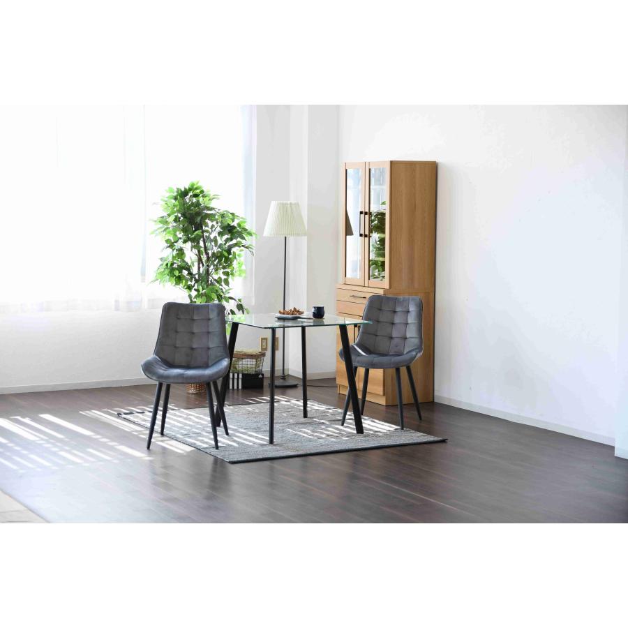 ダイニングチェア グレー2脚セット グレー : forest shop - 通販