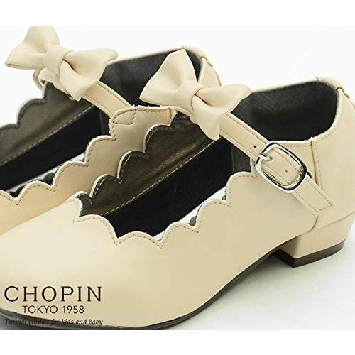 [ショパン] 女の子 靴 フォーマル 子供 リボン付きスカラップシューズ (8090-0015) (ブラック 19.0 cm E)｜littlegc｜05
