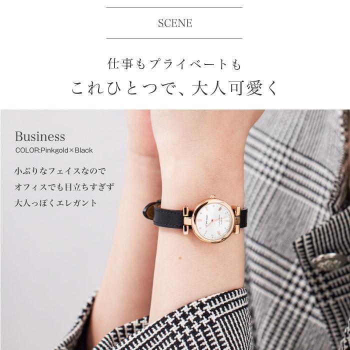 腕時計 レディース 時計 ジルコニア ゴールド おしゃれ かわいい 本革 革ベルト 日本製クオーツ 防水 軽量 金属アレルギー プレゼント クリスマスギフト 爆買の画像