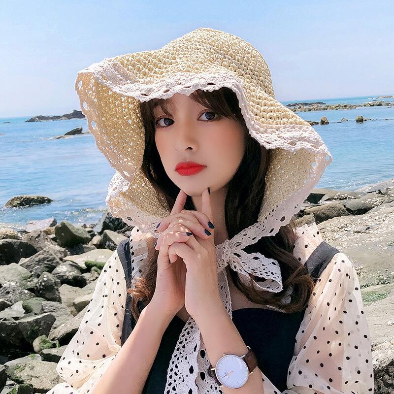 Little＆More 親子 ペア 麦わら 帽子 レディース 折りたたみ キッズ