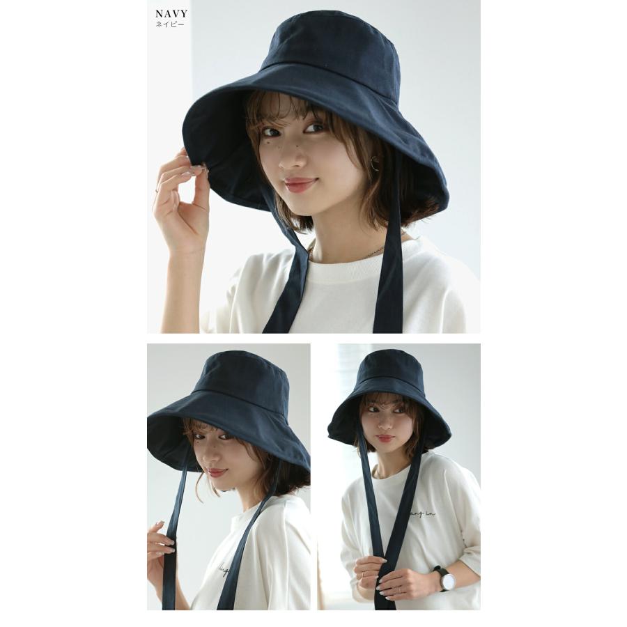 Little＆More 帽子 レディース バケットハット 垂れロングリボン