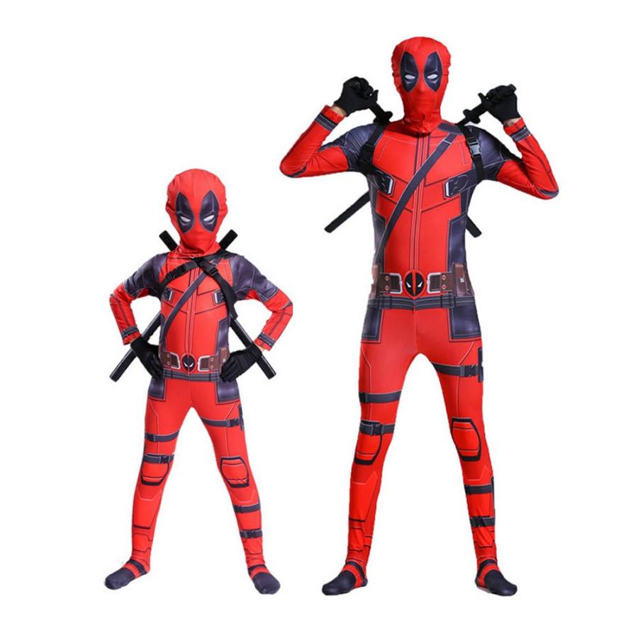 コスプレ衣装 ストレッチ混合素材 親子 キッズウェア 子供服 デッドプール キッズ Cos Deadpool Kids Mikawasyouten 通販 Yahoo ショッピング