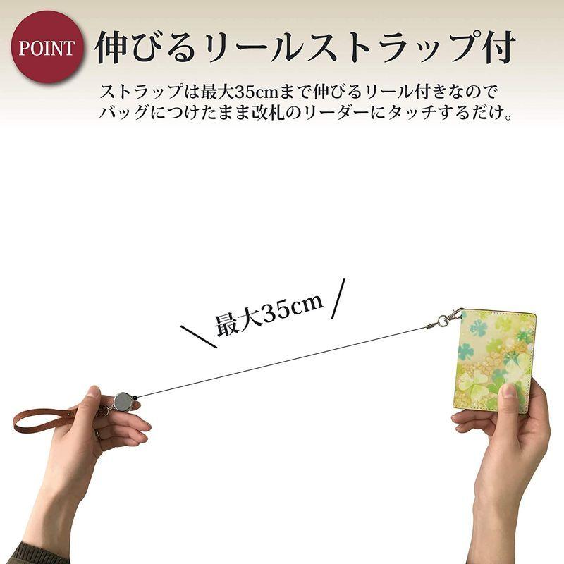 アルカン Arukan Crea おしゃれ かわいい ガーリー ギフト クレア パステル プレゼント リール付きパスケース レディース 人気 日本製 本革 誕生日 Outlet Sale リール付きパスケース