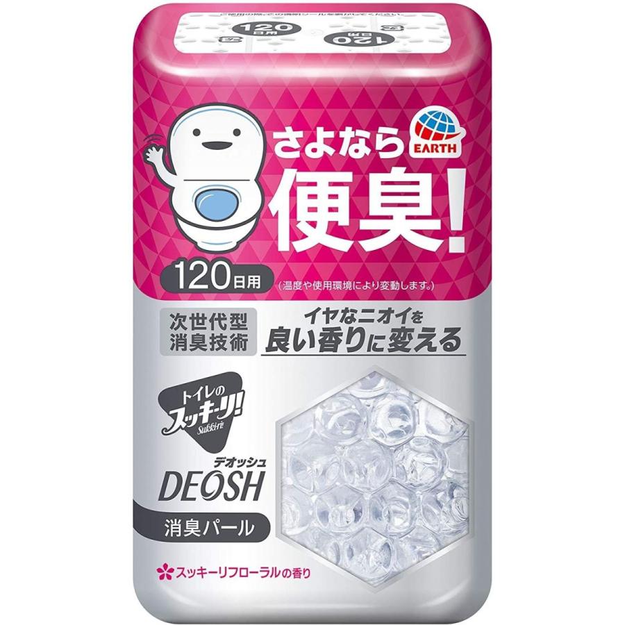 トイレのスッキーリ Sukki-ri DEOSH 消臭パール スッキーリフローラルの香り 230g 新素材新作