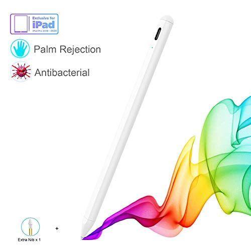 MyMAX スタイラスペン 極細 高感度 抗菌性 USB充電式 タッチペン Apple iPad用 (iPad Pro 11 / 12.9イ