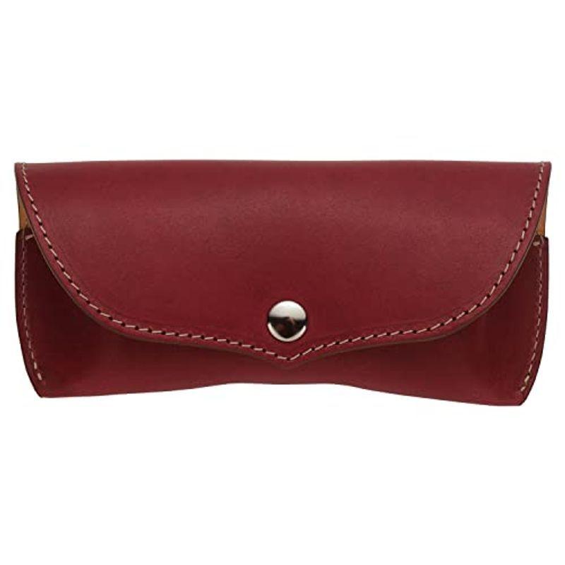 当日出荷 札幌革職人館 日本製 メガネケース おしゃれ 本革 日本製 本革 メンズファッション 牛革 イタリアンレザー ワイン Little Princess Adventure 値段 安い