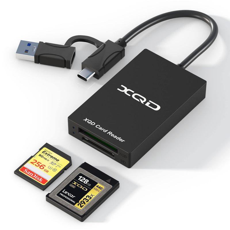 XQD SDカードリーダー、USB Type C to USB変換 XQD カードリーダー、SONY G/Mシリーズ、Lexar 2933x