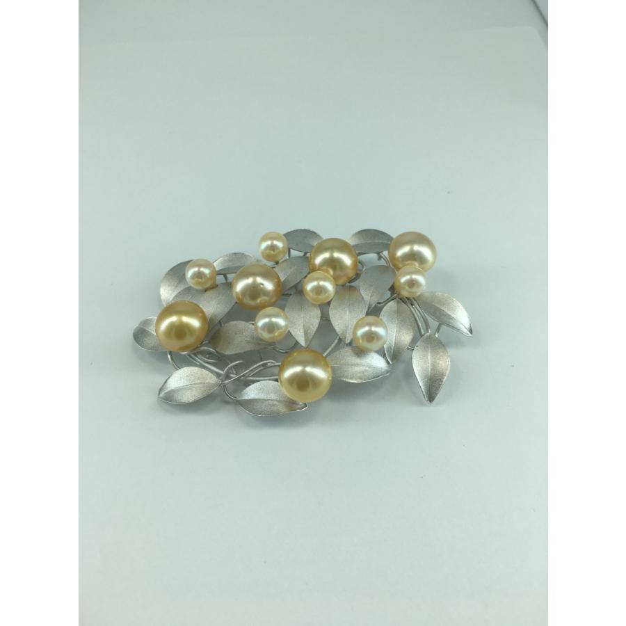 SVゴールドパールブローチ　１１コ付き
