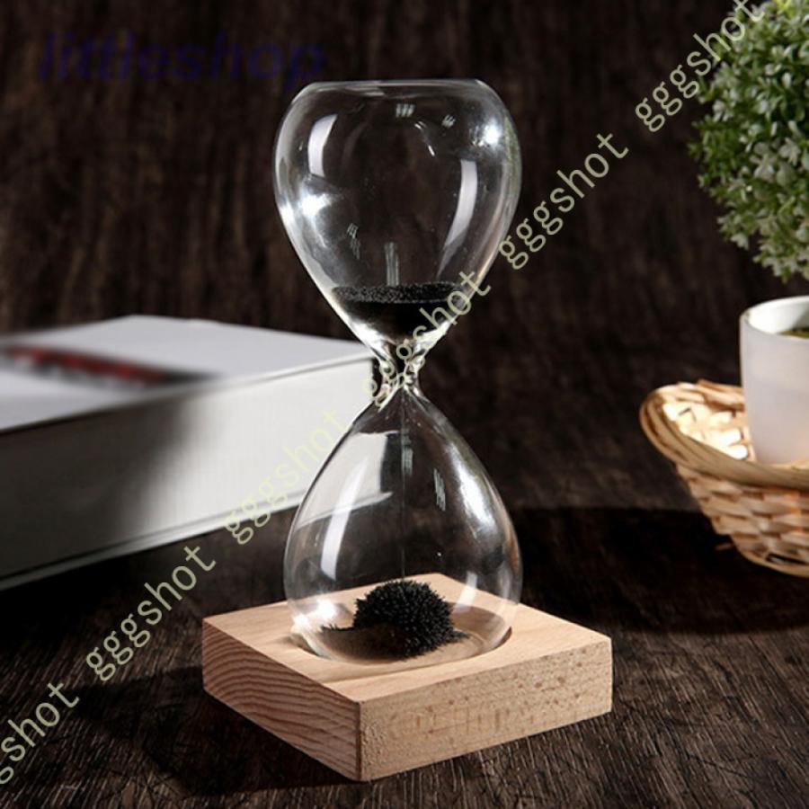 砂時計 マグネティックアワーグラス 砂時計 おしゃれ インテリア 卓上 ガラス インテリアライト オフィス 文房具 ナチュラル 北欧 置物