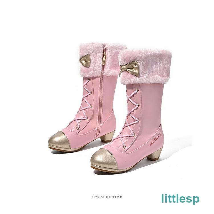 ロングブーツ 子供シューズ 女の子 秋冬 キッズ スノーブーツ 子供用