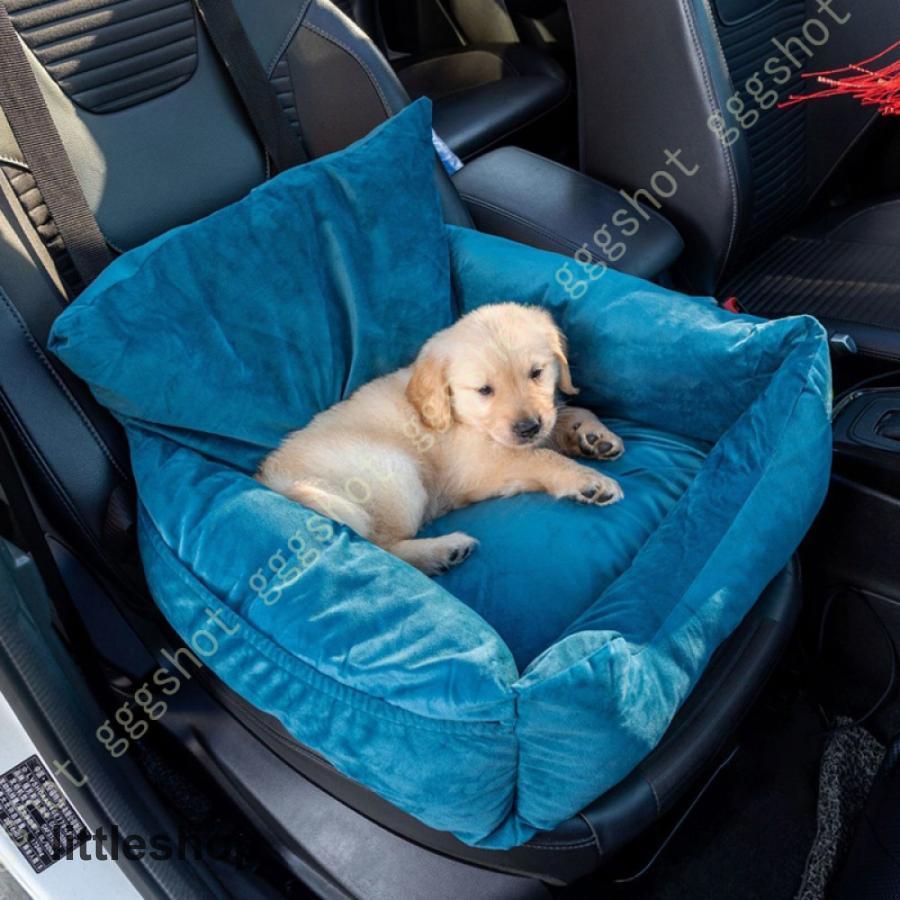 小型犬用 ドライブボックス ドライブベッド 車用ペットシート 後部座席 滑り止め ペット用品 車酔い防止 飛び出し防止リード付き 旅行 アウトドア お出かけ｜littleshop｜21