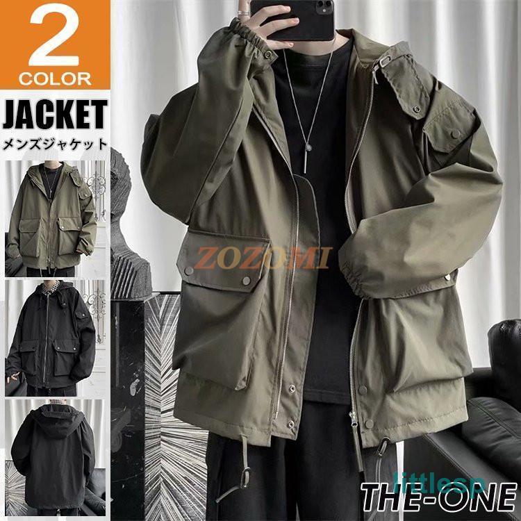 ミリタリージャケット メンズ ジャケット フード付き 韓国