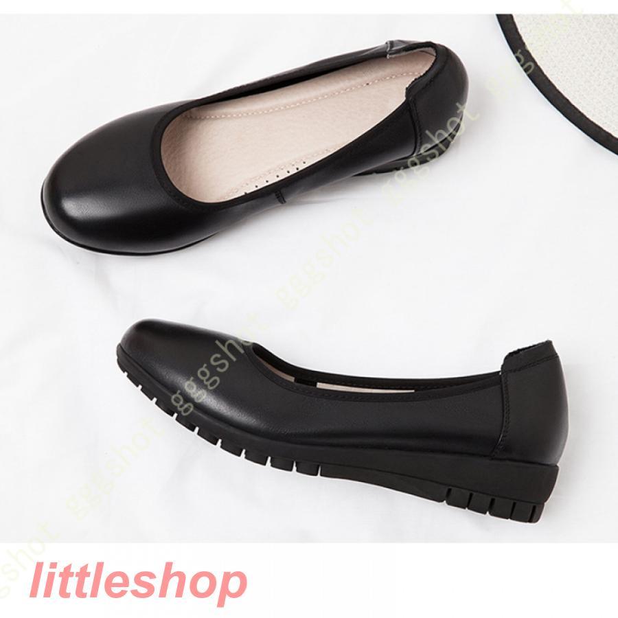 パンプス レディース ラウンドトゥ フラット 大きいサイズ