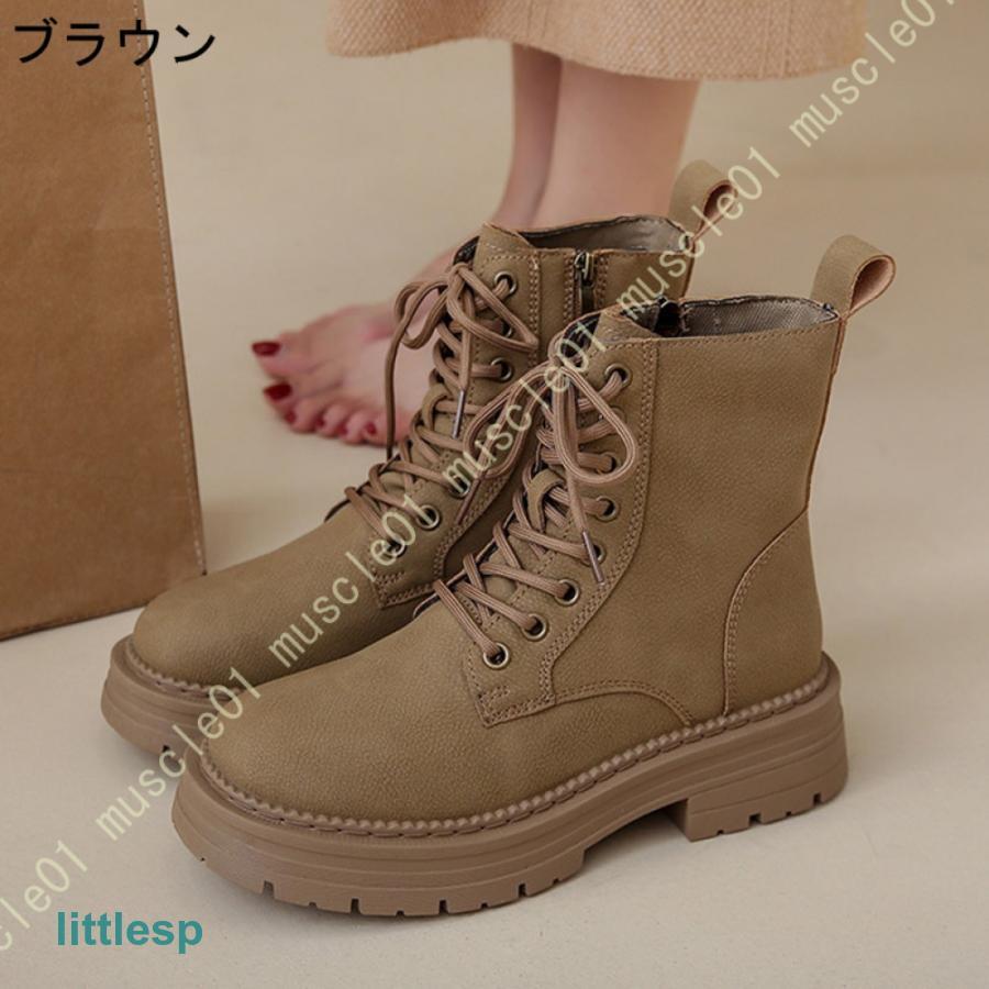 みぃ様　DK UGG スウェード レースアップブーツ　ブラック　ヒール ブーツ レディース レースアップ 編み上げ 厚底 ショートブーツ