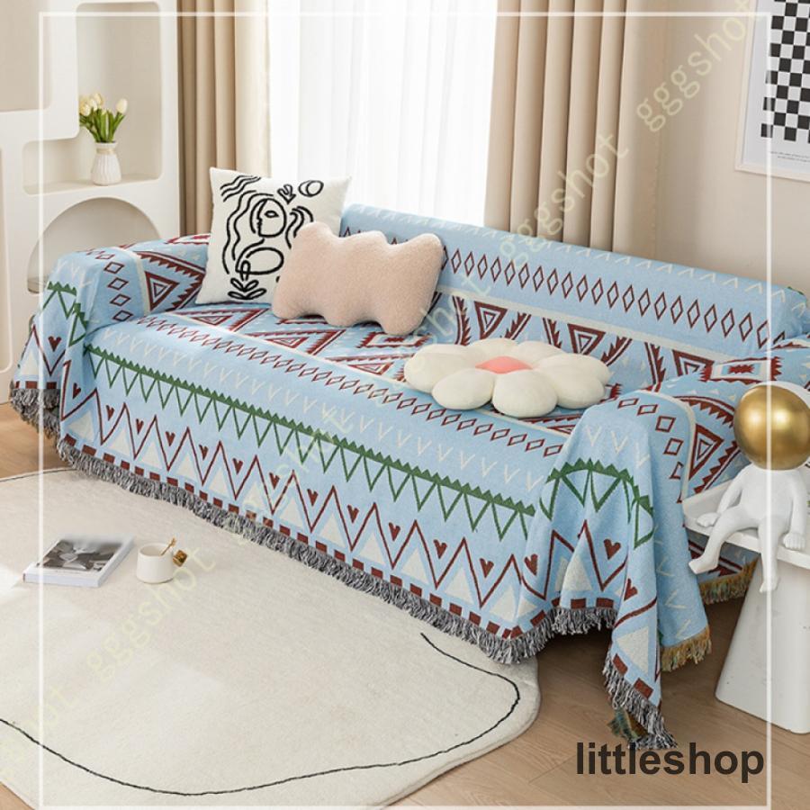 マルチカバー ソファーカバー ボヘミア織り 滑り止め 幾何学柄 民族風