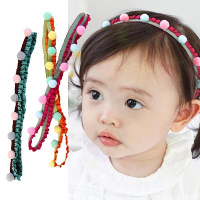 ハンドメイド ボンボンレース ベビー ヘアバンド Bob02 Smorbi 通販 Yahoo ショッピング