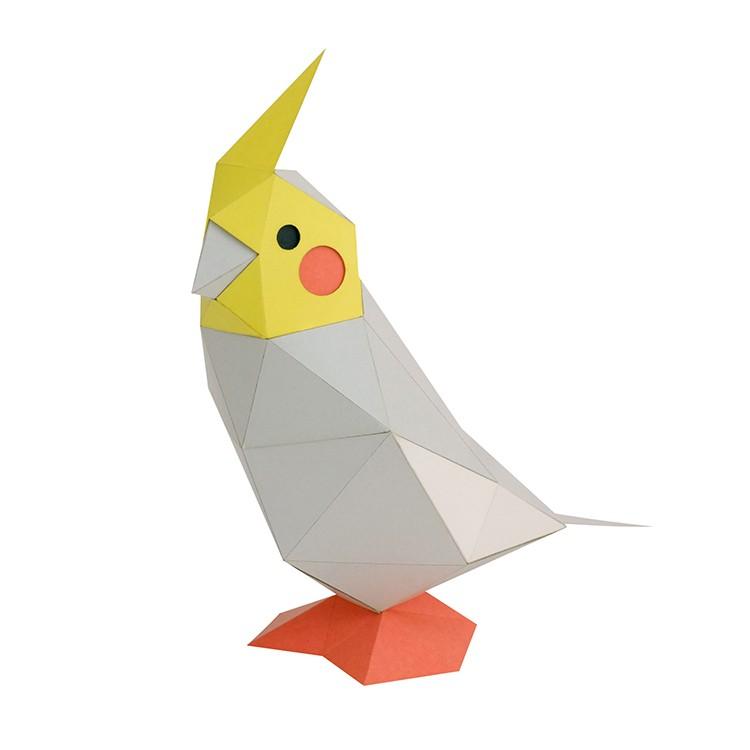 Kakukaku Tiny オカメインコ ペーパークラフト B 003 A Little Something Store 通販 Yahoo ショッピング