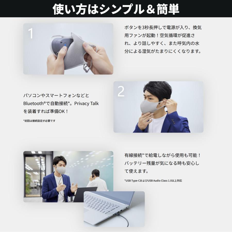 キヤノン（Canon） Privacy Talk MD-100-GY 装着型減音デバイス
