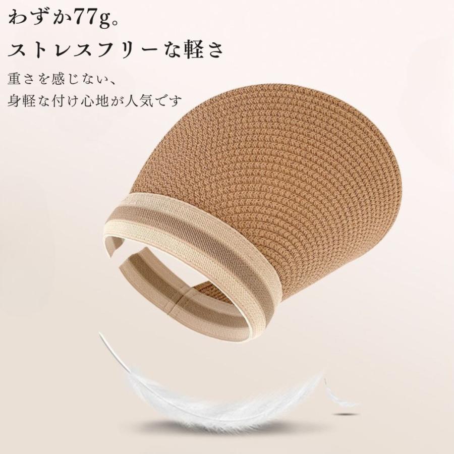 サンバイザー 麦わら帽子 レディース ゴルフ 農作業 uvカット 日焼け防止 帽子 自転車 飛ばない おしゃれ つば広 大きいサイズ ずれない 日除け |  | 11
