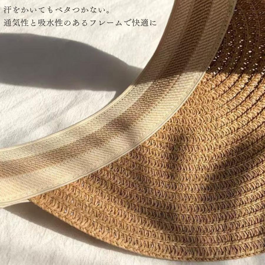 サンバイザー 麦わら帽子 レディース ゴルフ 農作業 uvカット 日焼け防止 帽子 自転車 飛ばない おしゃれ つば広 大きいサイズ ずれない 日除け |  | 12