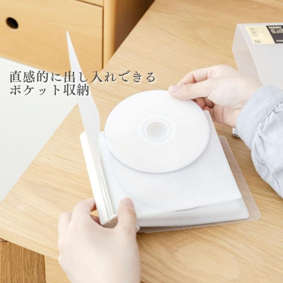 dvdケース cdケース 不織布 収納 おしゃれ 透明 クリア スリム 持ち運び 大容量 コンパクト 2枚 3枚 4枚 6枚 12枚 24枚 96枚 |  | 11