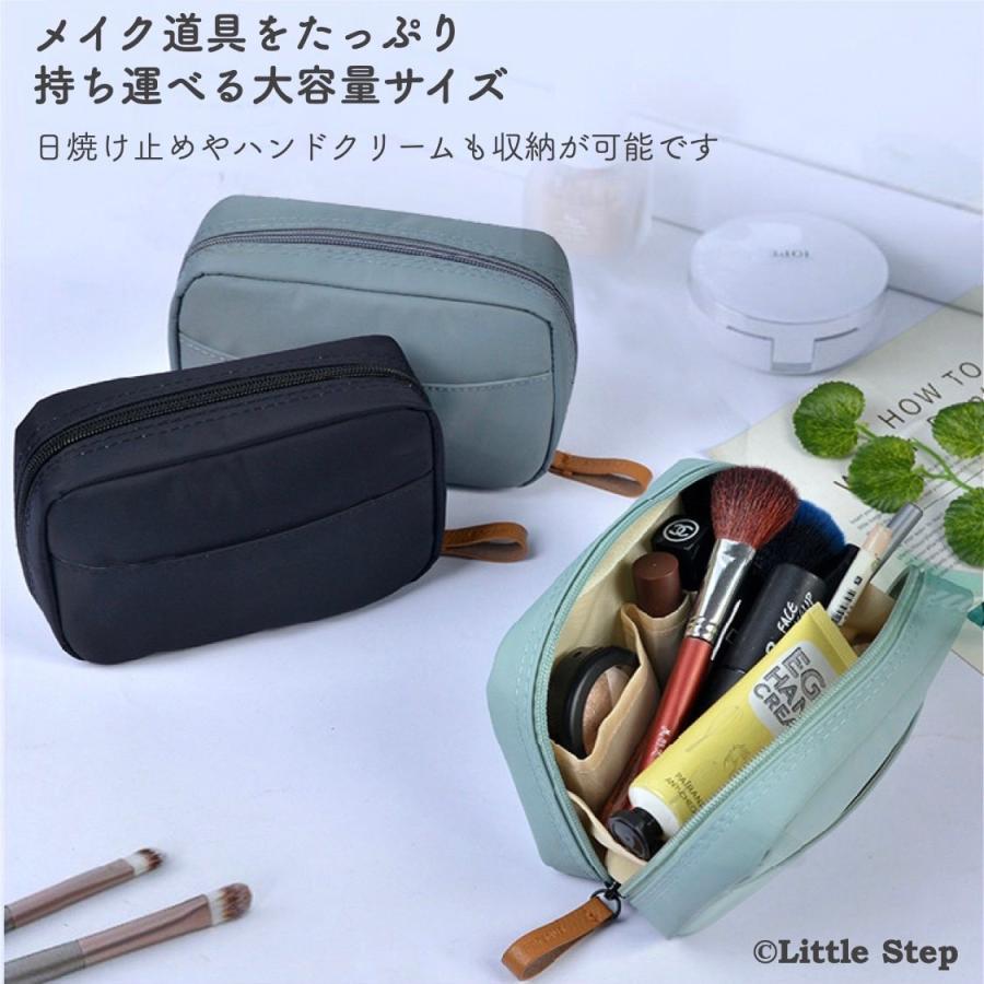 メイクポーチ 小さめ コスメポーチ 化粧ポーチ 機能的 持ち歩き コンパクト 韓国 旅行 仕切り かわいい 便利グッズ 便利グッズ・雑貨 シンプル 送料無料 |  | 07