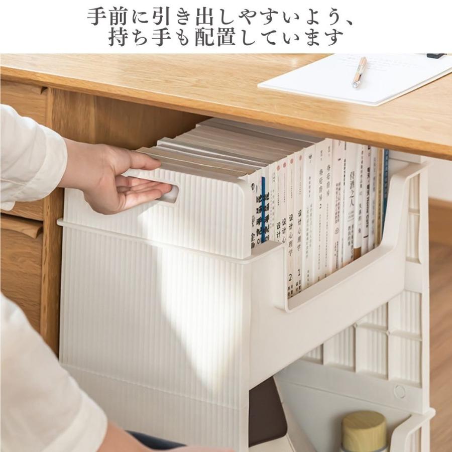 デスクワゴン キャスター付き スリム デスク下収納ワゴン