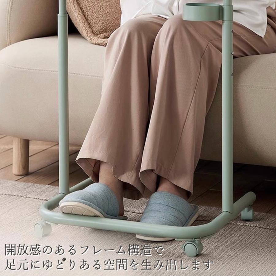 サイドテーブル アイアン キャスター付き 折りたたみ 北欧 おしゃれ