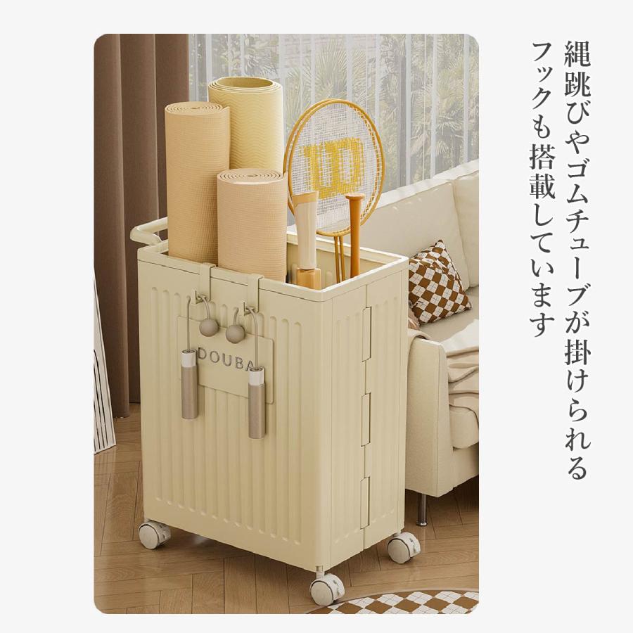 ダンベル収納 ヨガマット ラック ホイールとフック付き ジム収納 ヨガ用具収納 ダンベル収納 ヨガマット ラック ホイールとフック付き ジム収納