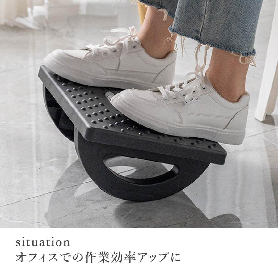 フットレスト デスク オフィスチェア 足置き デスク下 オフィス 滑り止め 足置き台 デスクワーク 姿勢改善 疲れ軽減 |  | 09
