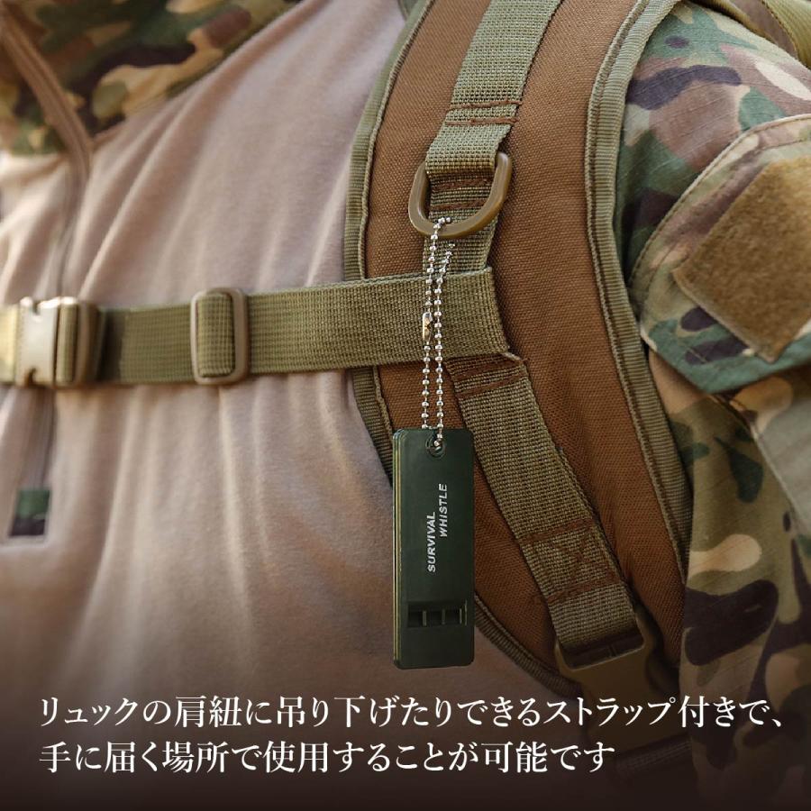 ホイッスル 防災 笛 アウトドア 救難信号 登山 キャンプ 熊よけ ストラップ付き 薄型 高音 大音量｜littlestep1002｜05