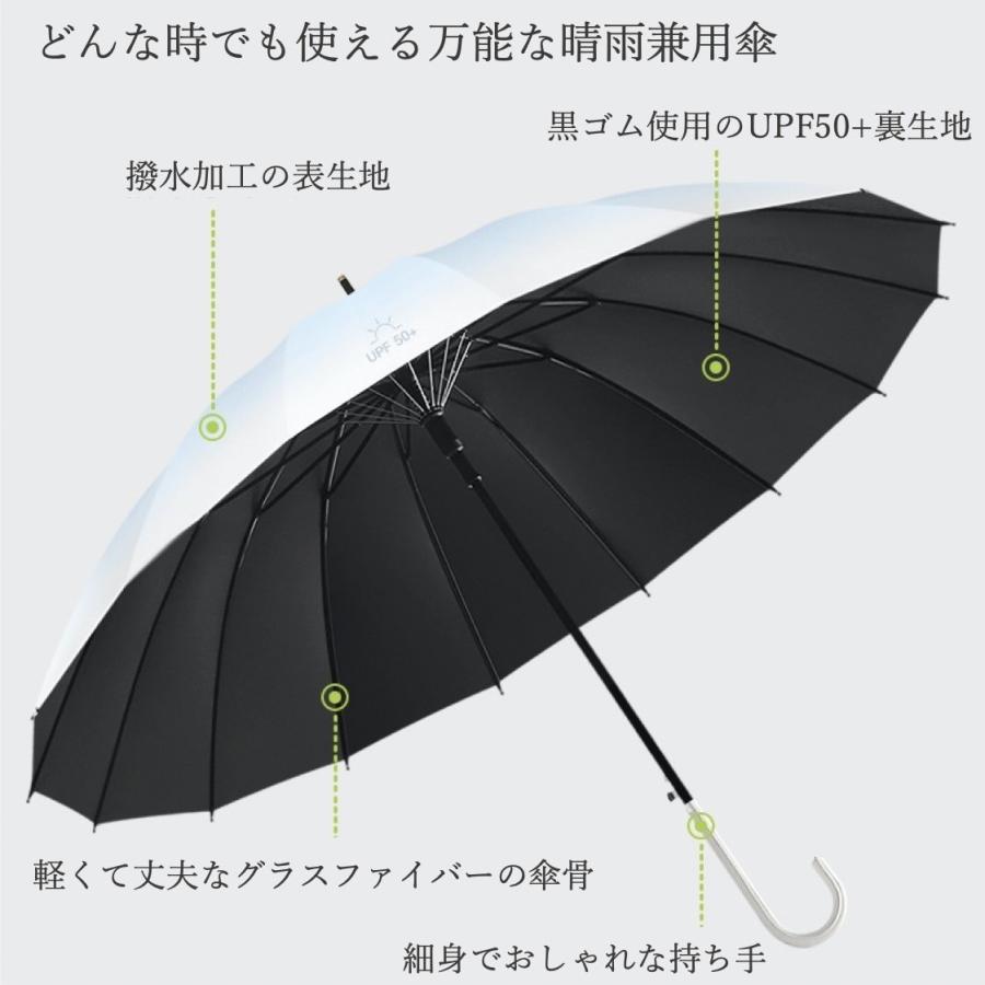 日傘 長傘 完全遮光 晴雨兼用傘 耐風強化傘 雨傘 レディース 軽量 uvカット 100% 大きめ 撥水 丈夫 おしゃれ  北欧 16本骨 105cm UPF50+ |  | 10