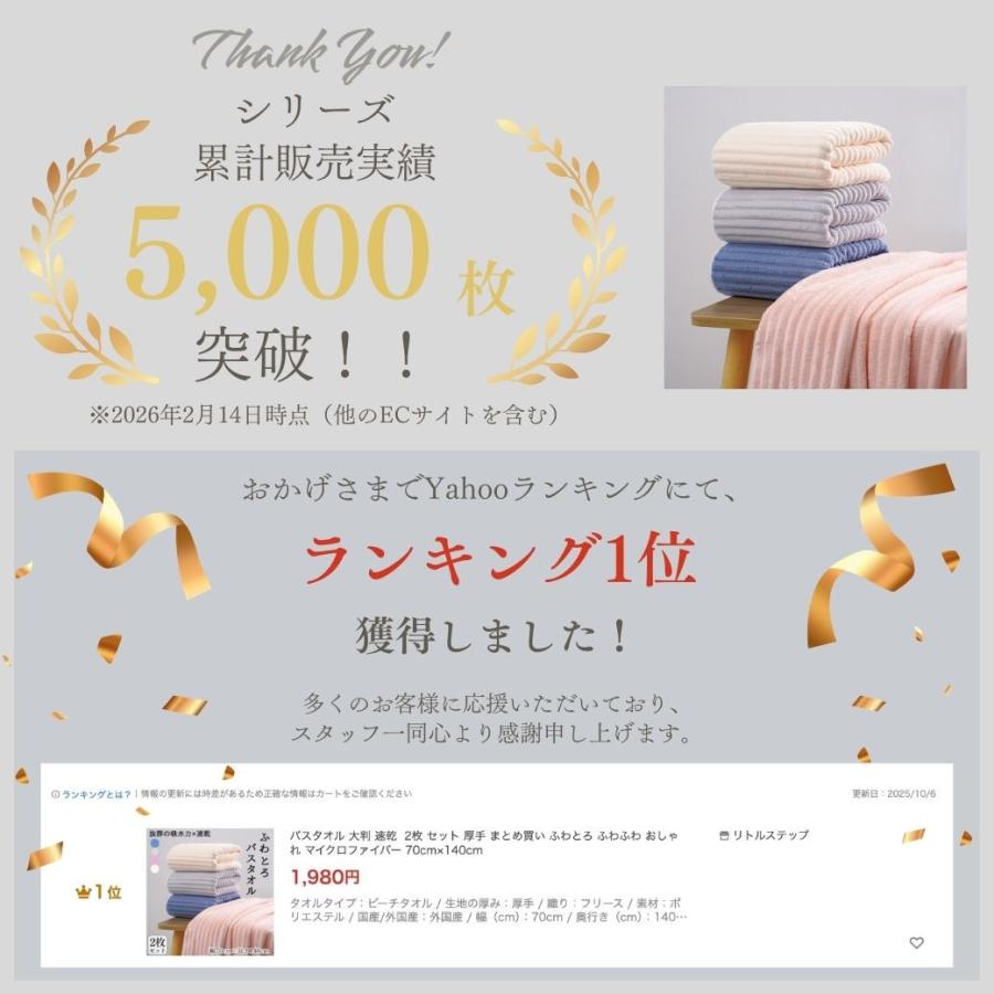 バスタオル 大判 ふわとろ 2枚セット 薄手 速乾 マイクロファイバー
