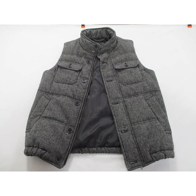 ジーユー Gu 中綿ベスト ボタン ジップアップ グレー系 Sサイズ 古着 メンズ Fv 8 併 Fv 8 リトルタフ 通販 Yahoo ショッピング