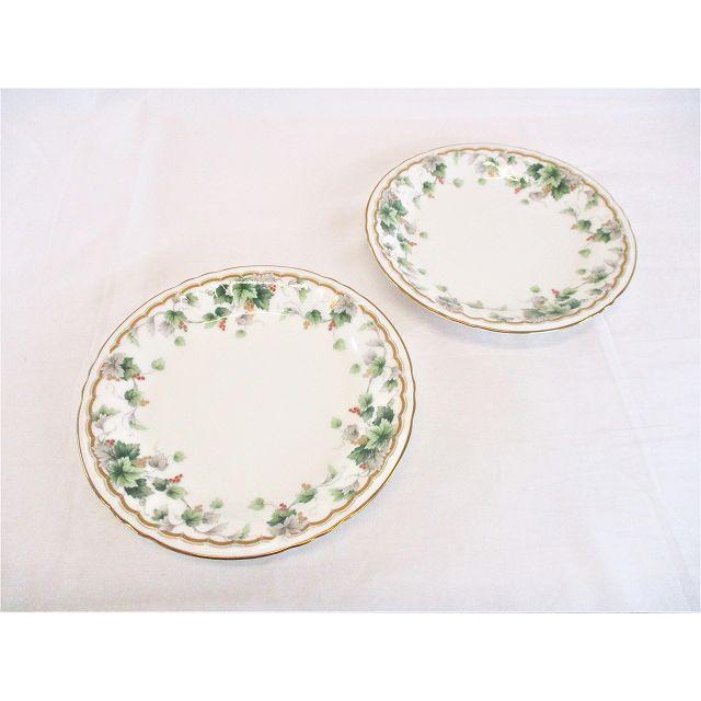 NARUMI CHINA ナルミ ブドウ柄プレート 16.5cm 小皿2客セット