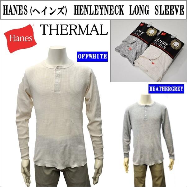 HANES(へインズ) THERMAL HENLEY NECK LONG SLEEVE HM4G503 hthermalhLittle