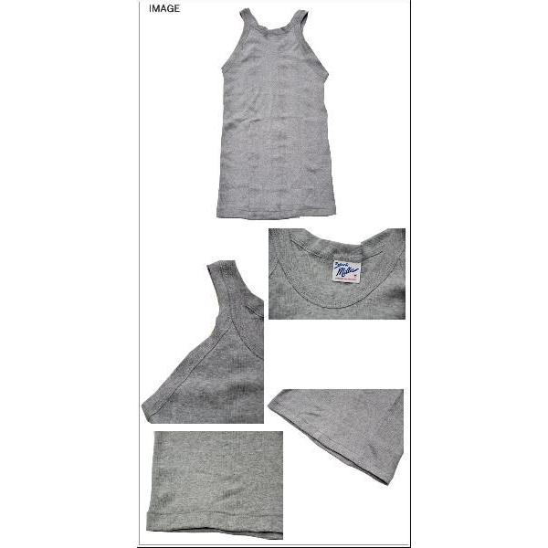 R.P.MILLER(ミラー)PANEL RIB 3P TANK TOP GREY(パネルリブ ３枚パック タンクトップ インナー グレー)MADE IN U.S.A.｜littletreasure｜03