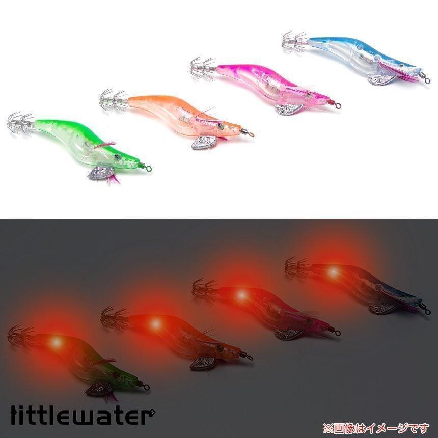 4個セット 水中で光る LED エギ 2.5号 エギング タコ イカ 釣り餌 アオリイカ ルアー ジグ 餌木｜littlewater｜03