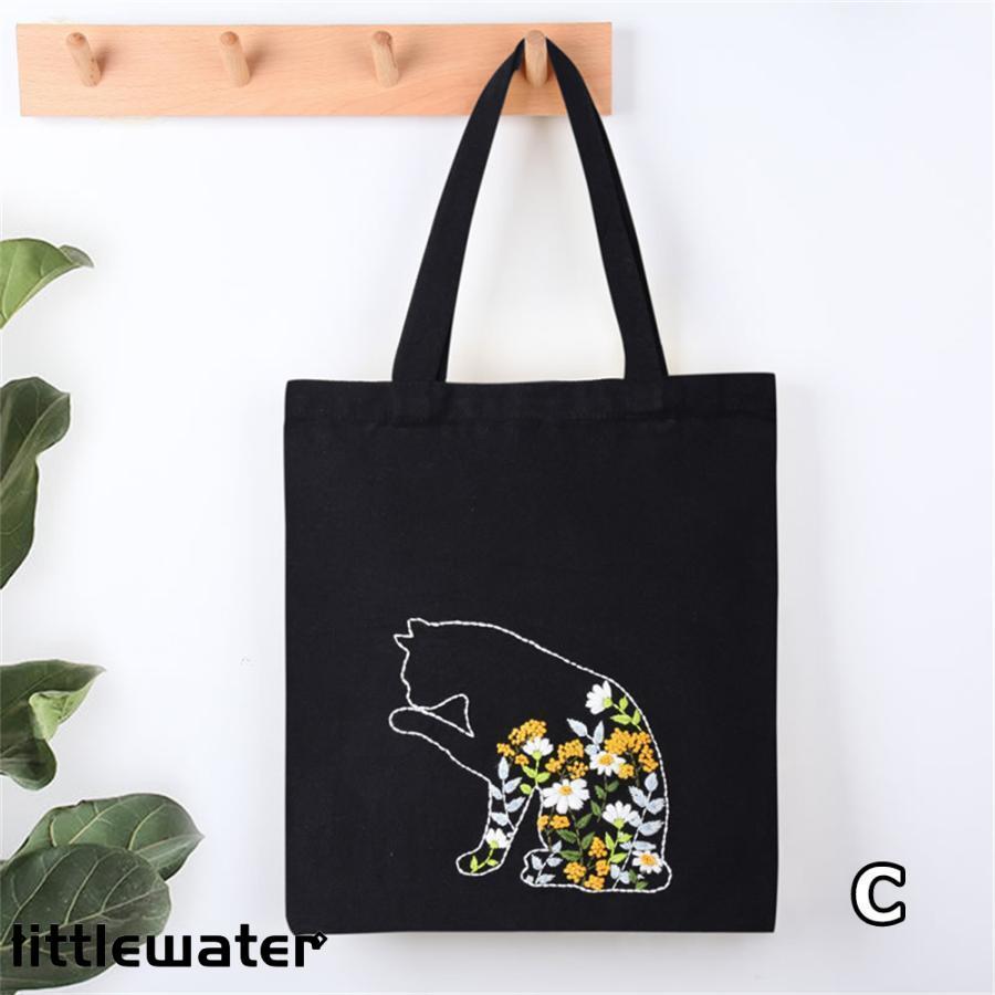 刺繍トートバッグ材料キット 手芸材料セット 手作り エコバッグ 刺繍トートバッグ材料キット 手芸材料セット 手作り エコバッグ