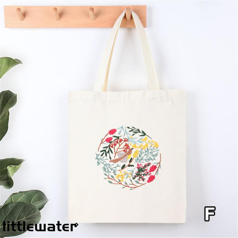 刺繍トートバッグ材料キット 手芸材料セット 手作り エコバッグ 刺繍トートバッグ材料キット 手芸材料セット 手作り エコバッグ