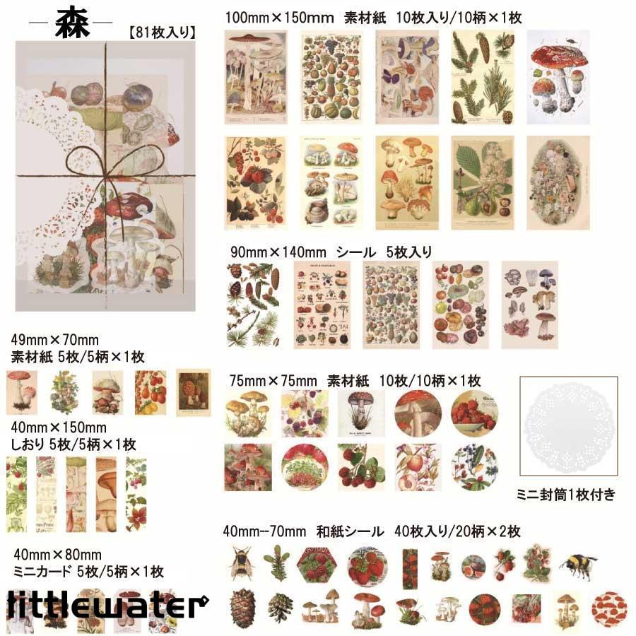 81枚セット シール ステッカー コラージュ 素材 コラージュ